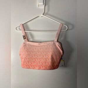 Brand new with tags! Michael Kors Pink Logo Swim top